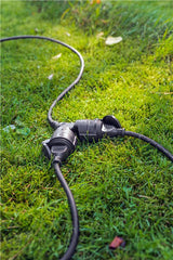 Goobay 65434 stikdåse 5 m 2 AC stikkontakt(er) Udendørs Sort