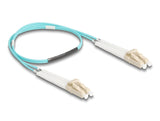 DeLOCK 88078 InfiniBand og fiberoptisk kabel 0,5 m LC Turkisfarve