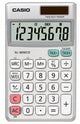 Casio SL-305ECO regnemaskine Lomme Basis Sølv, Hvid