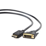 Gembird CC-DPM-DVIM-3M videokabel adapter DisplayPort DVI Sort