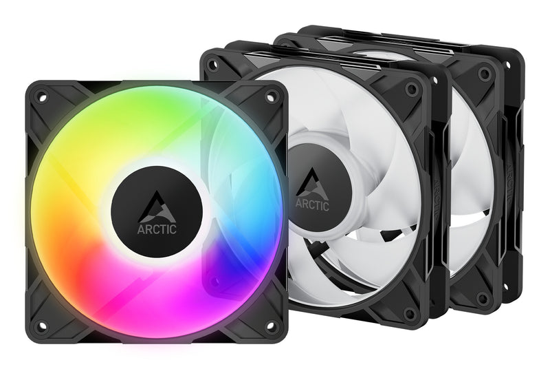 ARCTIC Freezer P12 Pro A-RGB Computerkabinet Ventilator 12 cm Sort, Hvid 3 stk