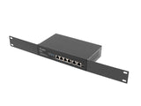 Lanberg RSFE-4P-2FE-60 netværksswitch Ikke administreret Fast Ethernet (10/100) Strøm over Ethernet (PoE) 1U Sort