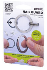 TROIKA NAIL GUARD Nøglering Sølv, Rustfrit stål