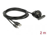 DeLOCK 85719 USB-kabel 2 m USB A Sort