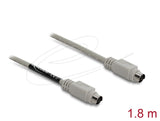 DeLOCK 87235 PS/2-kabel 1,8 m 6-p Mini-DIN Beige