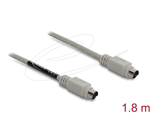 DeLOCK 87235 PS/2-kabel 1,8 m 6-p Mini-DIN Beige