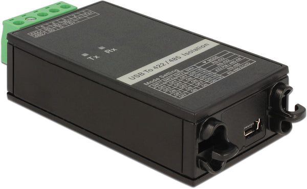 DeLOCK 62501 kabel kønsskifter USB 2.0 RS-422/485 Sort, Grøn
