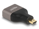 DeLOCK 60079 kabel kønsskifter HDMI Micro-D HDMI Guld, Grå