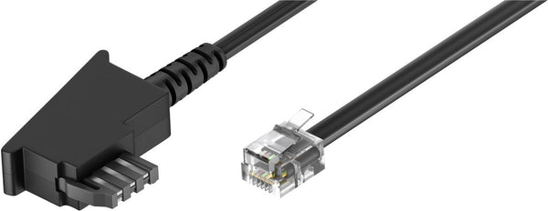 Goobay 50940 telefonkabel 10 m Sort
