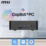 MSI Cubi NUC AI+ 3MG-005BEU USFF Sort 322 Intel® SoC FCBGA2540 4,4 GHz Indbyggede højttaler(e)