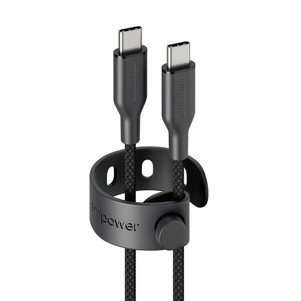 PanzerGlass empower™ by ® Racing 60W USB-C to USB-C Kabel | USB 2.0 | 1.2M | Space Black