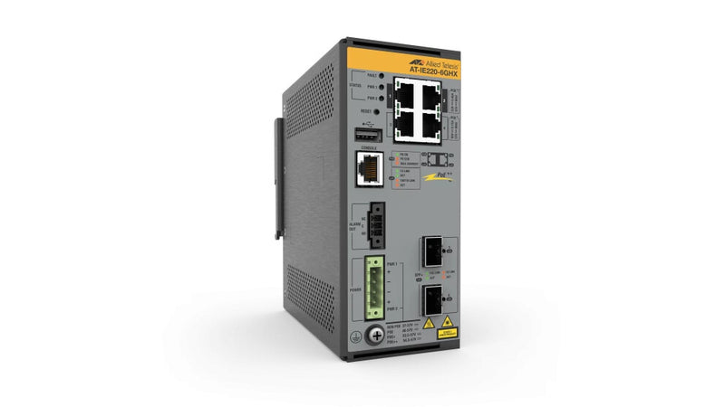 Allied Telesis AT-IE220-6GHX-980 netværksswitch Administreret L2 Gigabit Ethernet (10/100/1000) Strøm over Ethernet (PoE) Grå