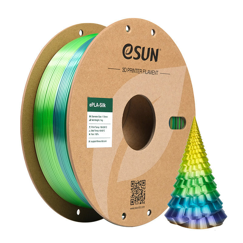 eSUN EPLA-SILK Polymælkesyre (PLA) Flerfarvet 1 kg