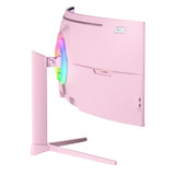 Arozzi Nova 49” Curved computerskærm 124,5 cm (49") 5120 x 1440 pixel Dual QHD LED Lyserød