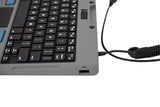 Gamber-Johnson 7160-1449-00 tastatur til mobil enhed QWERTY US engelsk USB Sort, Grå