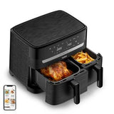 Tefal Easy Fry EY901N Dobbelt 8,3 L Enkeltstående 2700 W Varmluftsteger Sort