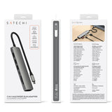 Satechi ST-P7SM interface hub USB Type-C 10000 Mbit/s Grå