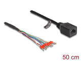 DeLOCK 88005 netværkskabel Sort 0,5 m Cat5e