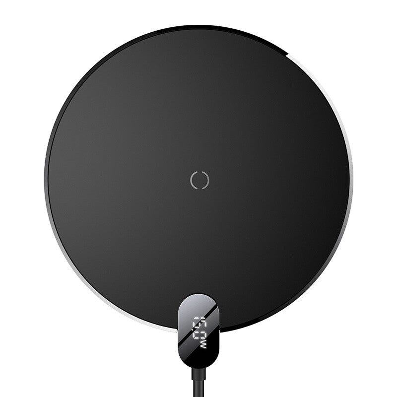 Baseus CCED000001 oplader til mobil enhed Hovedtelefoner, Smartphone Sort USB Trådløs opladning Indendørs