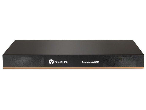 Vertiv Avocent AV 3216 KVM Switch Stativ-montering Sort