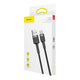 Baseus CATKLF-BG1 USB-kabel 1 m USB A USB C Sort