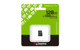 Kingston Technology 128 GB micSDXC Canvas Select Plus Gen3 150R A1, enkelt pakke uden ADP