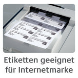 Avery 3424-200 selvklæbende etiket Rektandel Permanent Hvid 2400 stk