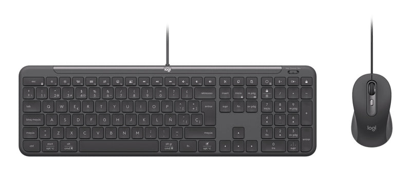 Logitech 920-013342 tastatur Mus inkluderet Hjemme/kontor USB Schweizisk Grafit