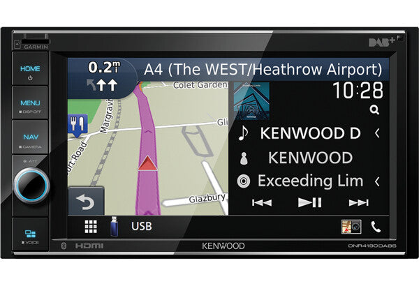 Kenwood DNR4190DABS bil media receiver Sort 200 W Bluetooth