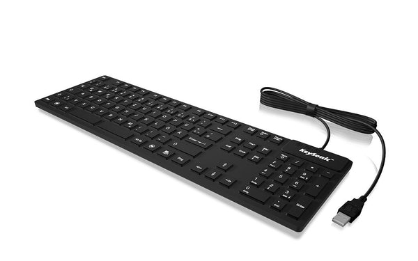 KeySonic KSK-8030 IN (UK) tastatur Industriel USB QWERTY UK engelsk Sort