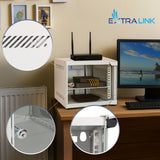 Extralink LITE 6U 10 280X310 WALL-MOUNTED RACKMOUNT CABINET GRAY