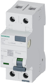 Siemens 5SV3312-6 kredsløbsafbryder Reststrøm enhed Type A 2P