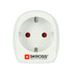 Skross 1.500203-E strømstik adapter Type B Universel Hvid