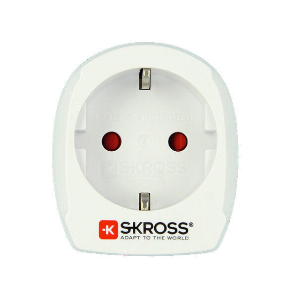Skross 1.500203-E strømstik adapter Type B Universel Hvid