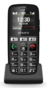 Emporia emporiaHAPPY 4,6 cm (1.81") 70 g Sort Begynder telefon