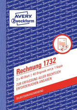Avery 1732 regnskabsblanket og -bog A6 40 Sider