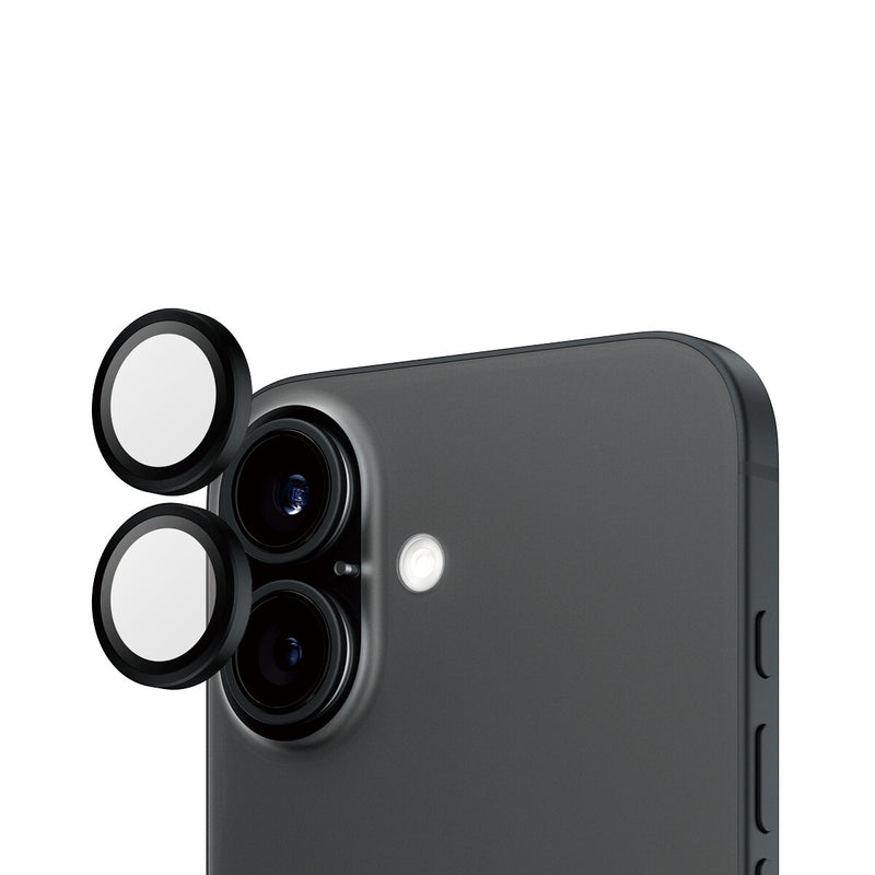 PanzerGlass ® Hoops® Kameralinsebeskytter Sort iPhone 16 | 16 Plus