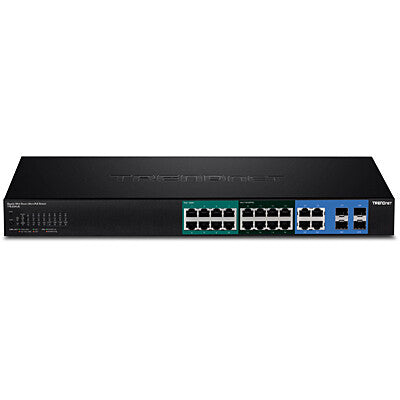 Trendnet TPE-204US netværksswitch Administreret L2/L3/L4 Gigabit Ethernet (10/100/1000) Strøm over Ethernet (PoE) 1U Sort