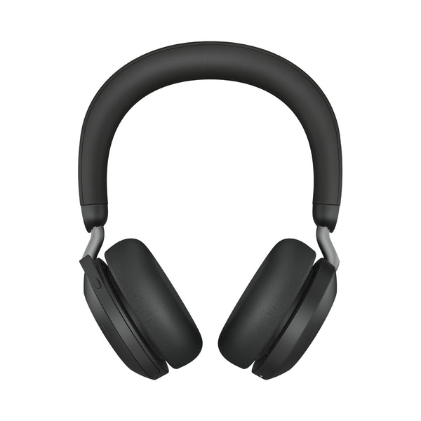Jabra Evolve2 75 Headset Kabel & trådløs Opkald/musik USB Type-C Bluetooth Opladningsstativ Sort