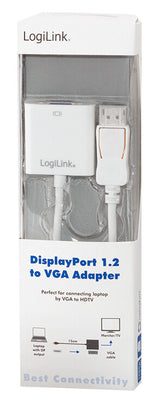 2Direct CV0059B videokabel adapter 0,15 m DisplayPort VGA (D-Sub) Hvid