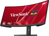Viewsonic VA VA3420C-2 computerskærm 86,4 cm (34") 3440 x 1440 pixel UltraWide Quad HD LED Sort