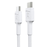 Green Cell GC PowerStream USB-kabel USB 3.2 Gen 1 (3.1 Gen 1) 0,3 m USB C 0,48 Gbit/sek. 60 W Hvid