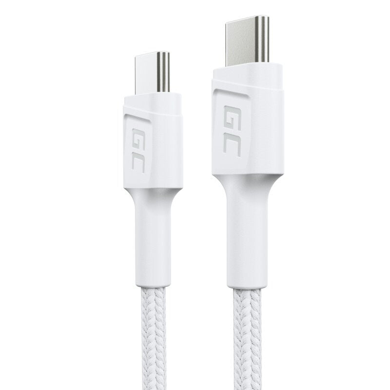Green Cell GC PowerStream USB-kabel USB 3.2 Gen 1 (3.1 Gen 1) 0,3 m USB C 0,48 Gbit/sek. 60 W Hvid