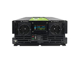Green Cell Przetwornica napicia PowerInverter LCD 12 V 2000W/40000W Przetwornica samochodowa z wywietlaczem - czysty sinus strømadapter og vekselret Automatisk Sort