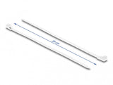 DeLOCK 18642 kabelsamler Krog og løkke kabelbinder Nylon Hvid 100 stk