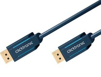 ClickTronic 2m Displayport m/m Blå