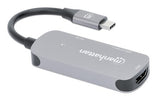 Manhattan 130707 dockingstation Ledningsført USB 3.2 Gen 1 (3.1 Gen 1) Type-C Aluminium