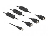 DeLOCK 86804 el-ledning Sort 1 m USB A