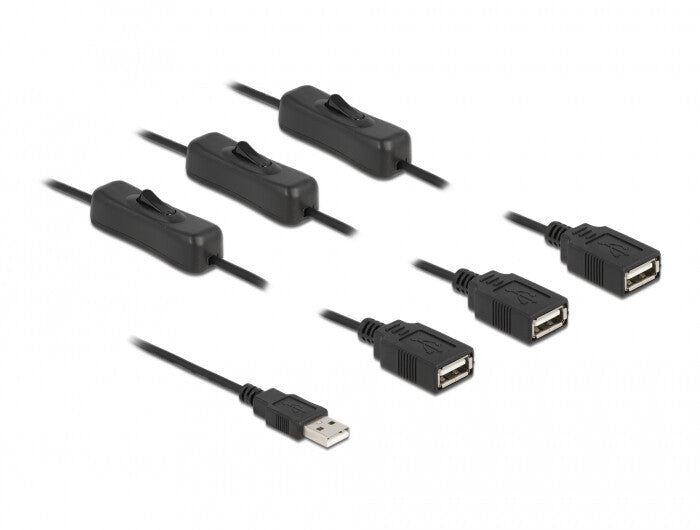 DeLOCK 86804 el-ledning Sort 1 m USB A