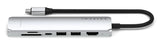 Satechi ST-P7SS interface hub USB Type-C 10000 Mbit/s Sølv